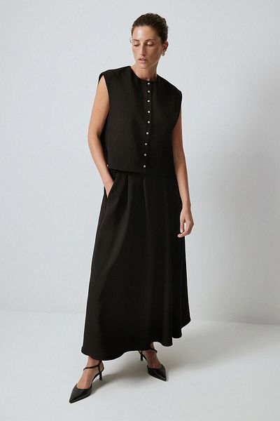Touché Privé Sedef Streaded Vest Skirt Set