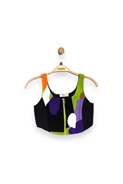 Çikoby Girl's Blouse Trousers Patterned Set