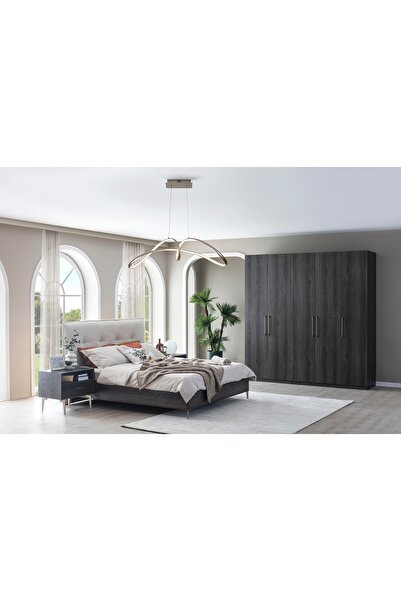 Vivense PANDOR NOX YATAK ODASI TAKIMI, KOYU CEVİZ