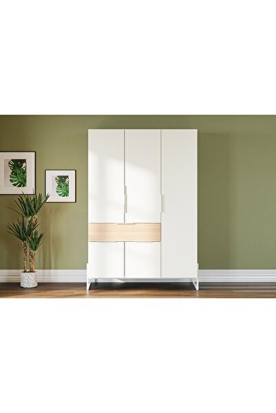 Vivense HEKLA GARDIROP, 5 KAPAKLI VE ÇEKMECELİ