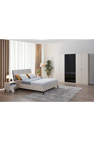 Vivense Solina Yatak Odası Takımı, Bej, 6 Kapaklı