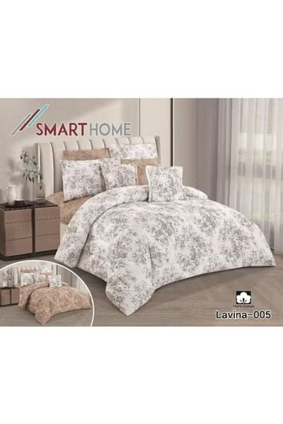 smart home Double-sided comforter set, 8-piece duvet cover set, 8-piece double duvet cover set