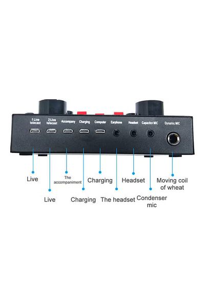 fulina Microphone Set Recording Equipment,16 sound effects,8 interesting modes , 6 adjusting rotary knobs.