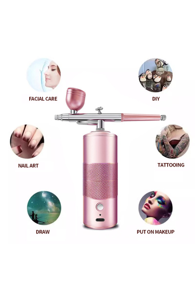 Müstesna Kendinden Kompresörlü Şarjlı Boya Tabancası Air Brush Airbrusş Airbraş