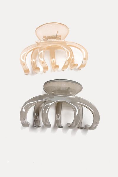 New Obsessions Octopus Model Luxury Plastic Big Hair Clip Πακέτο 2 τεμαχίων