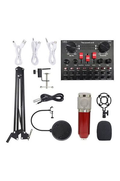 fulina Microphone Set Recording Equipment,16 sound effects,8 interesting modes , 6 adjusting rotary knobs.