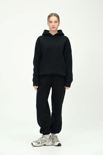 The Champ Clothing Unisex Oversize Φούτερ με κουκούλα και Σετ Φούτερ 80% Βαμβακερό ύφασμα 3 νημάτων Άνετο και κομψό Ta
