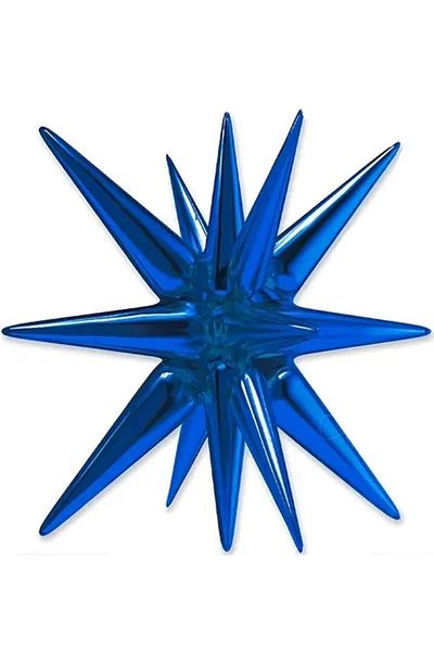 BeySüS Navy Blue Starburst Polar Star Foil Balloon