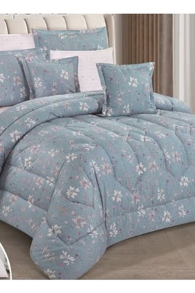 smart home Double-sided comforter set, 8-piece duvet cover set, 8-piece double duvet cover set