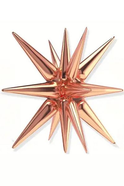 BeySüS Rosegold Starburst Polar Star Foil Balloon