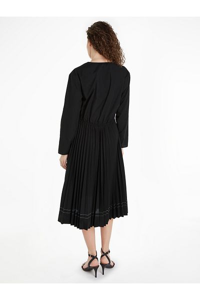 Tommy Hilfiger Women Black Fit & Flare Dress