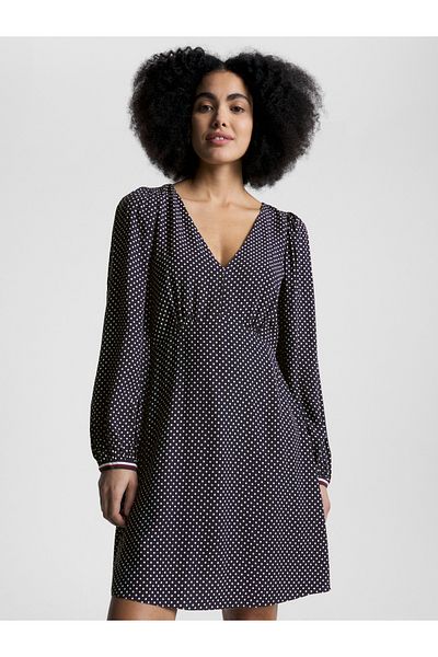 Tommy Hilfiger Women Blue Fit & Flare Dress