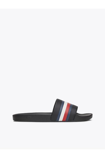 Tommy Hilfiger صندل تومي هيلفيغر للرجال باللون الأسود