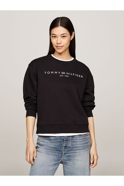 Tommy Hilfiger Tommy Hilfiger Women Black Pullover Sweatshirt