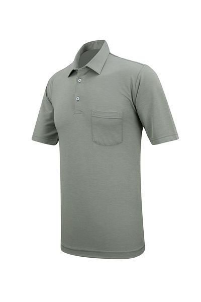 Çizgi Triko Ανδρικό πουκάμισο με γιακά με τσέπη Classic Fit T-Shirt - 5111