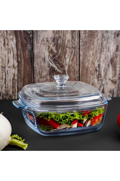 ROYALFORD 1.5 L Glass Baking Dish with Lid-RF12200