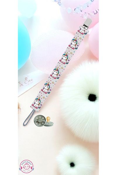 poffibaby Patterned Baby Pacifier Strap