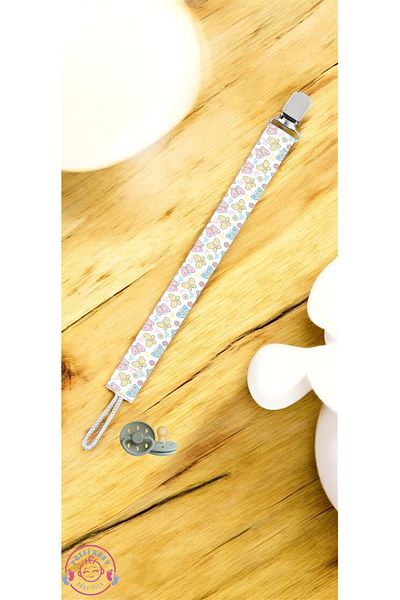 poffibaby Butterfly Patterned Baby Pacifier Strap
