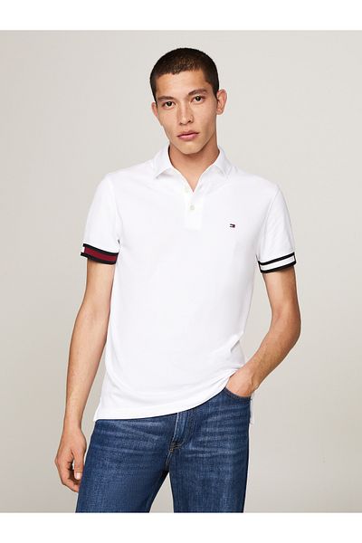 Tommy Hilfiger Tommy Hilfiger Men White Polo T-Shirts