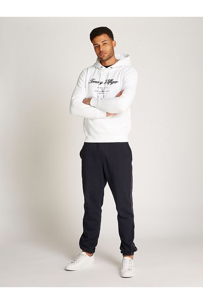 Tommy Hilfiger Men White Pullover Hoodie