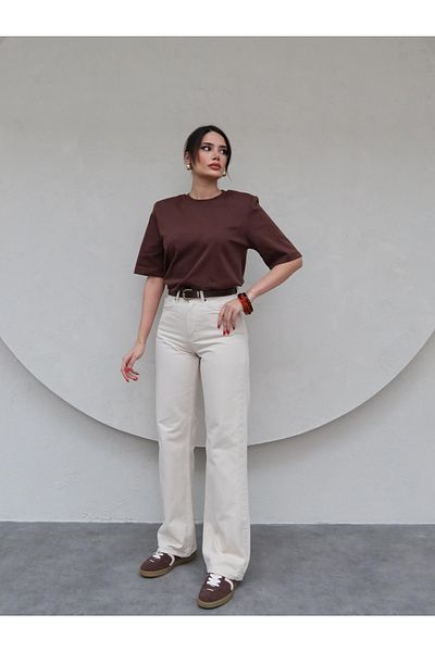 ESRAHELVACI Ecru Straight Orj Jeans