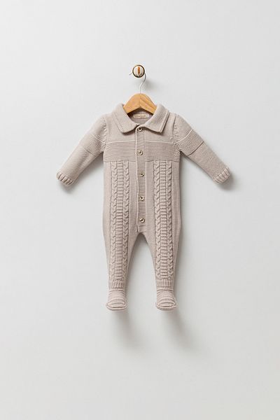 Gubo Unisex Knitwear Jumpsuit, Booties and Front Button