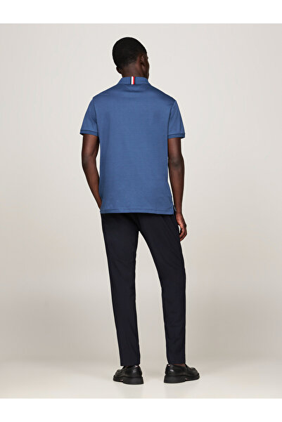 Tommy Hilfiger تي شيرت بولو تومي هيلفيغر للرجال باللون الأزرق