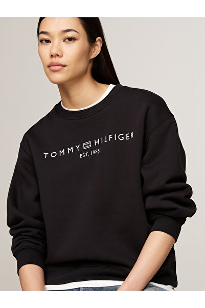 Tommy Hilfiger بلوزة تومي هيلفيغر النسائية باللون الأسود