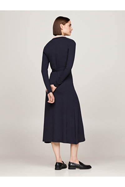 Tommy Hilfiger فستان بولو أزرق من تومي هيلفيغر للنساء