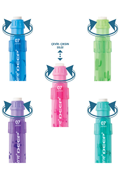 Serve Deep Doğa Seri 07 Uçlu Kalem Set 5 Adet