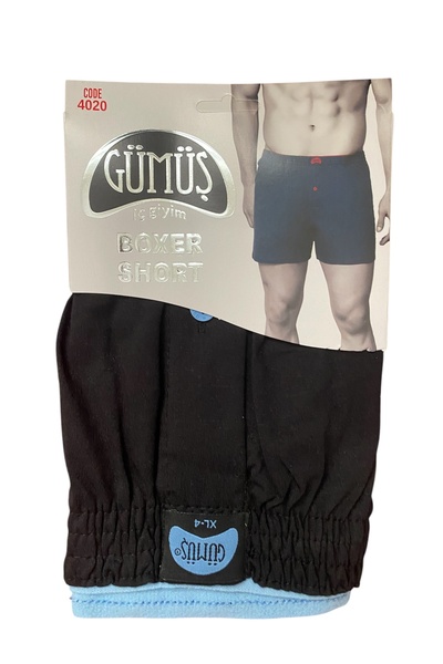 GÜMÜŞ ΑΣΗΜΕΝΙΟ Ανδρικό ελαστικό ύφασμα Πετσέτες Μπόξερ Μέση ΜΑΥΡΟ