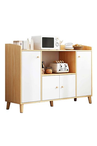 EqiEch Coffee Cabinet,Sideboard,Large Capacity Cabinet,Coffee Corner With Storage Space,Coffee Bar Cabinet