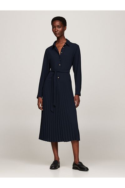 Tommy Hilfiger Women Blue Fit & Flare Dress