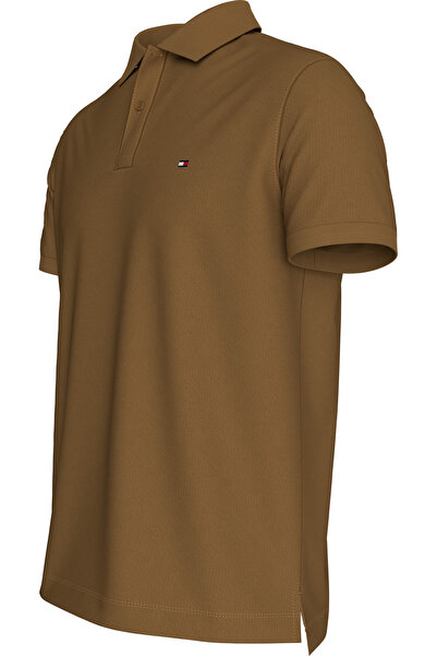 Tommy Hilfiger تي شيرت بولو بني للرجال من تومي هيلفيغر