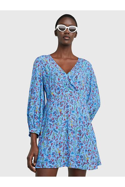 Tommy Hilfiger Women Blue Fit & Flare Dress
