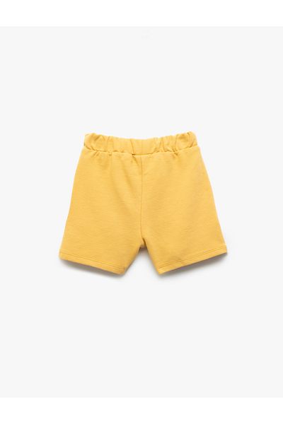 Koton Basic Shorts with Cotton Waist Lace Pocket Detail