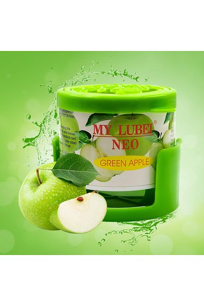 Generic My Lubei Neo Green Apple Air Freshener - Long-Lasting 90g Scent for Car, Home, Office