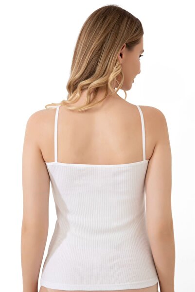 MrrMajestic Ribbed 6 Pack Women's Undershirt 100% Cotton (Skin)