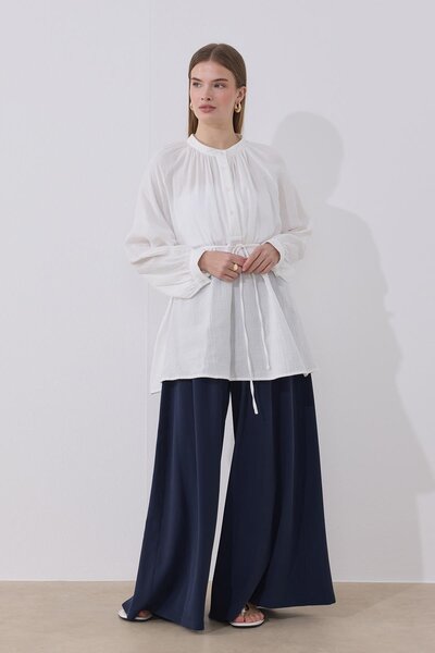 Moca July Muslin Shirt White