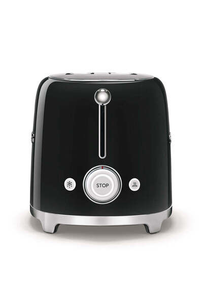 SMEG 2X4 Toaster Black Tsf02Bleu