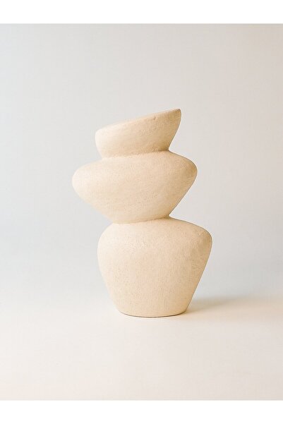 Minihol Βάζο με υφή βαρνίς (23Χ8 εκ.)