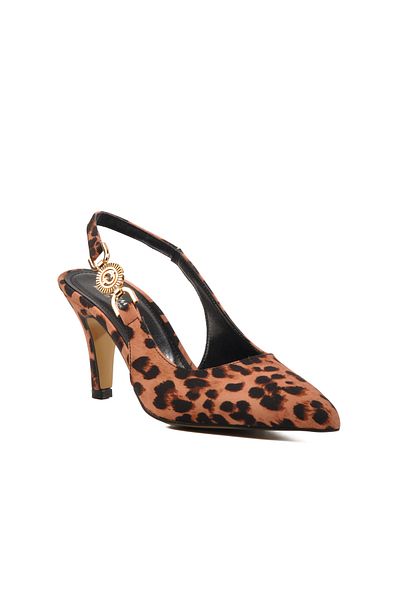 AYAKMOD Pantofi cu toc pentru femei Leopard Light
