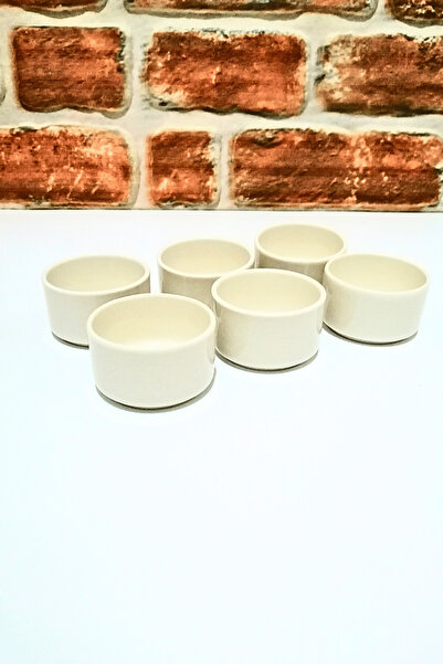 ELEGANCEV MİNİ PORSELEN BAL-REÇEL KASESİ- SOS KASESİ-JOKER KASE 6 ADET -5,5 CM