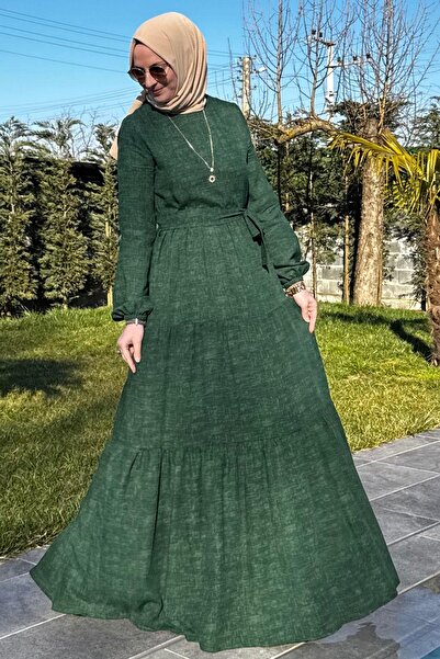 Rabia Şamlı Φόρεμα Green Denim Effect