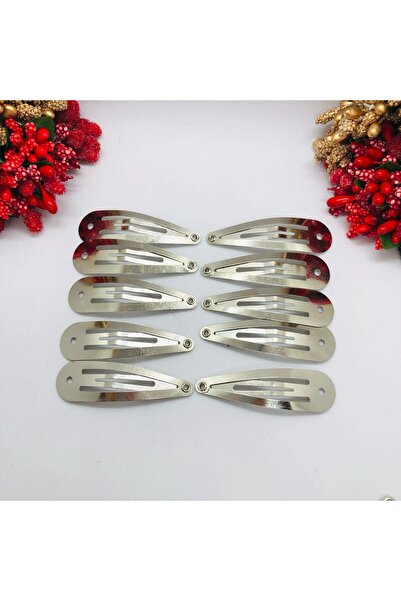 İnDerin Water Drop Metal Snap Buckle (10 Pcs) 5 cm