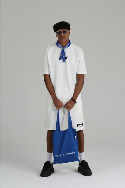 The Champ Clothing Oversize History εμπριμέ σορτς και T-shirt Συνδυασμός ανδρικού σετ Casual Elegance