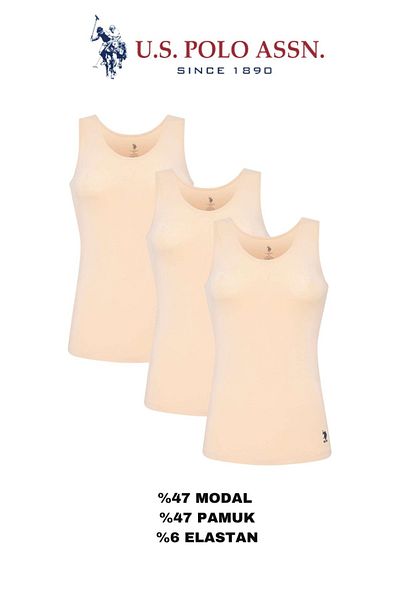 U.S. Polo Assn. Women's Uspa Skin, 47% Modal 47% Cotton, Thick Strap 3 Undershirt