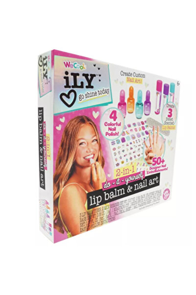 We Cool مجموعة مرطب الشفاه وفن الأظافر 2 في 1 27.94 × 5.08 × 30.48 سم