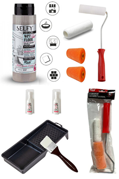 GLANCE Selfy Decor Islak Zemin Boyası Vizon 500 ML Tezgah,Fayans,Granit,Merme...