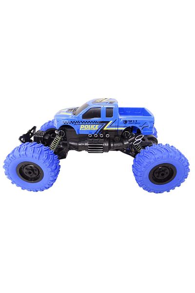 Salamandra Masina de Teren cu Telecomanda Salamandra Kids®, Police Crawler, Albastru
